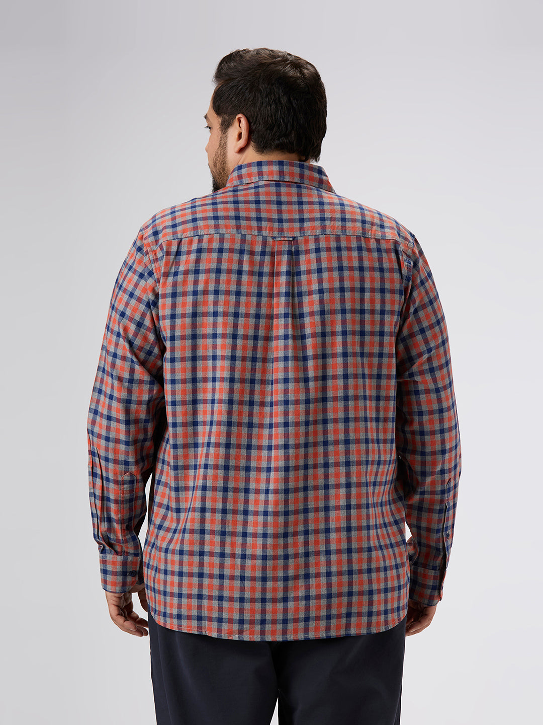 Plus Size Casual Shirt | 4XL-10XL | 100% Cotton | Red