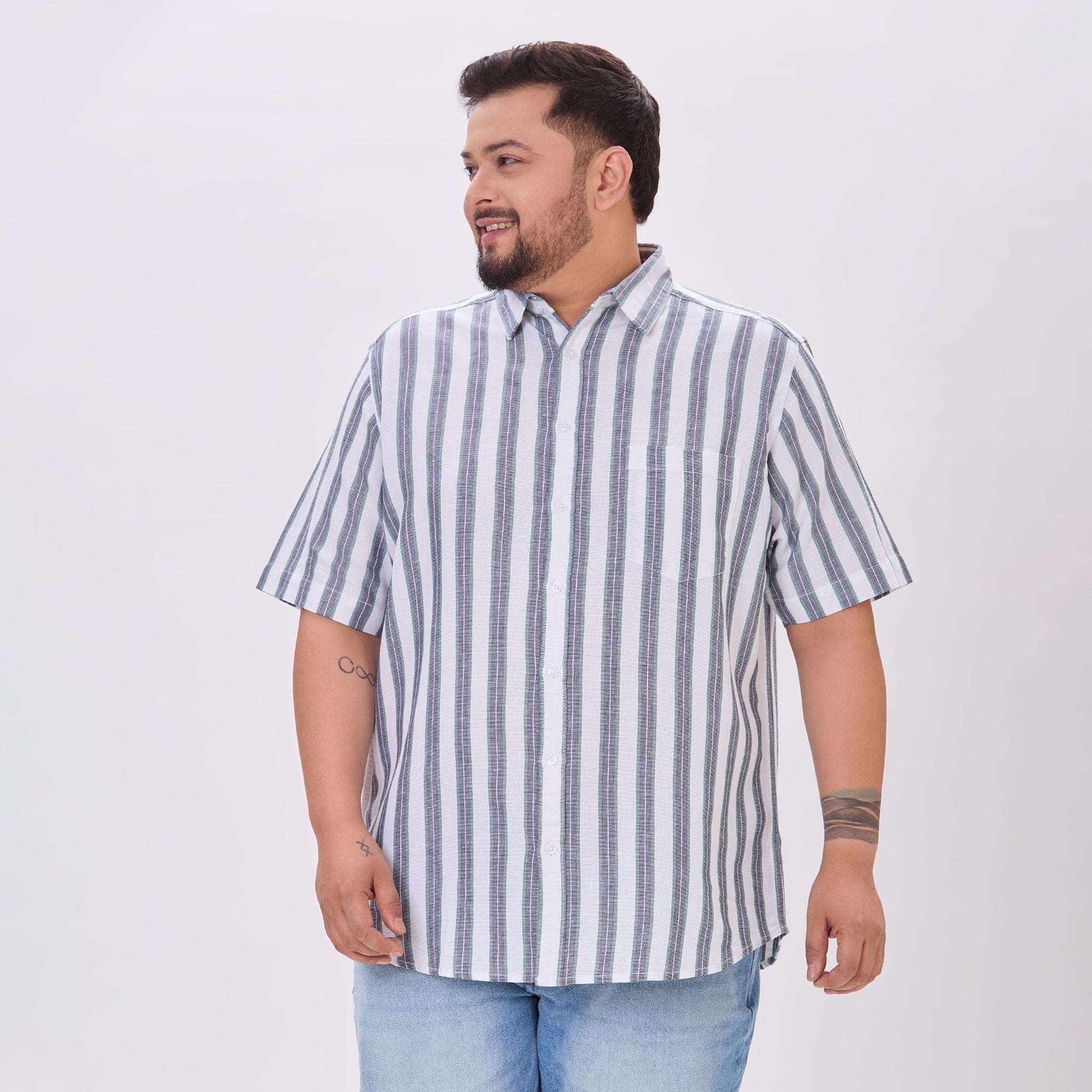 Plus Size Casual Shirt | 4XL-9XL | White