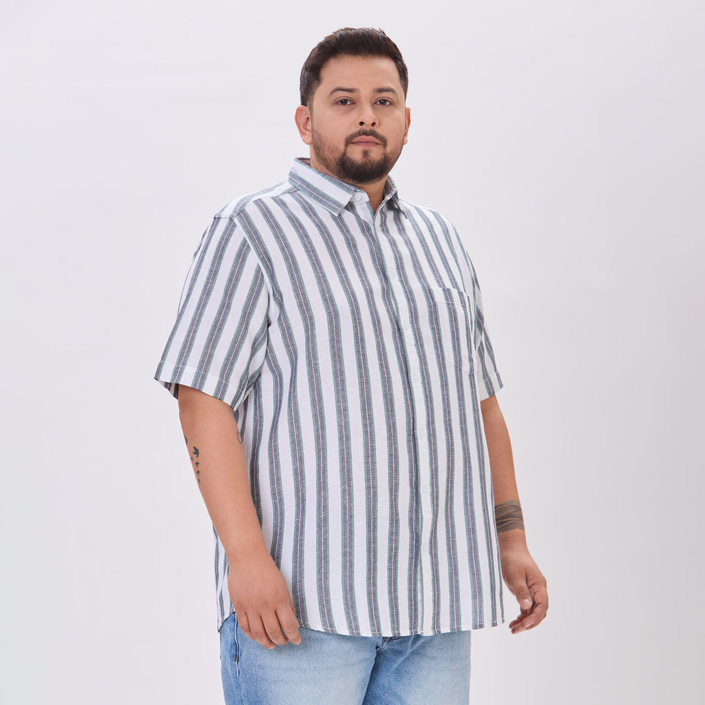 Plus Size Casual Shirt | 4XL-9XL | White