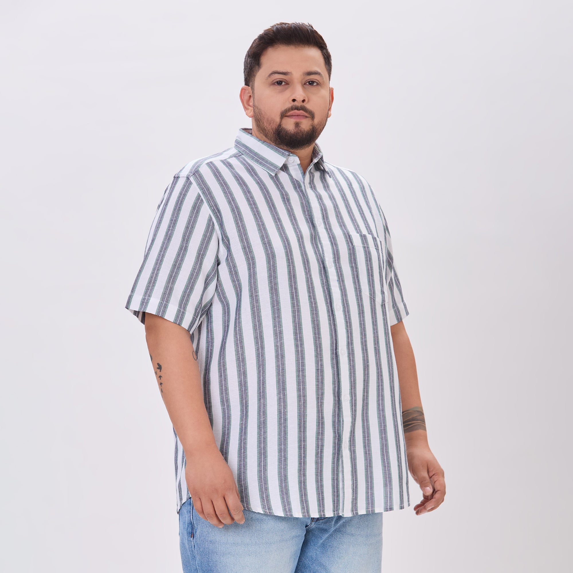 Plus Size Casual Shirt | 4XL-9XL | White
