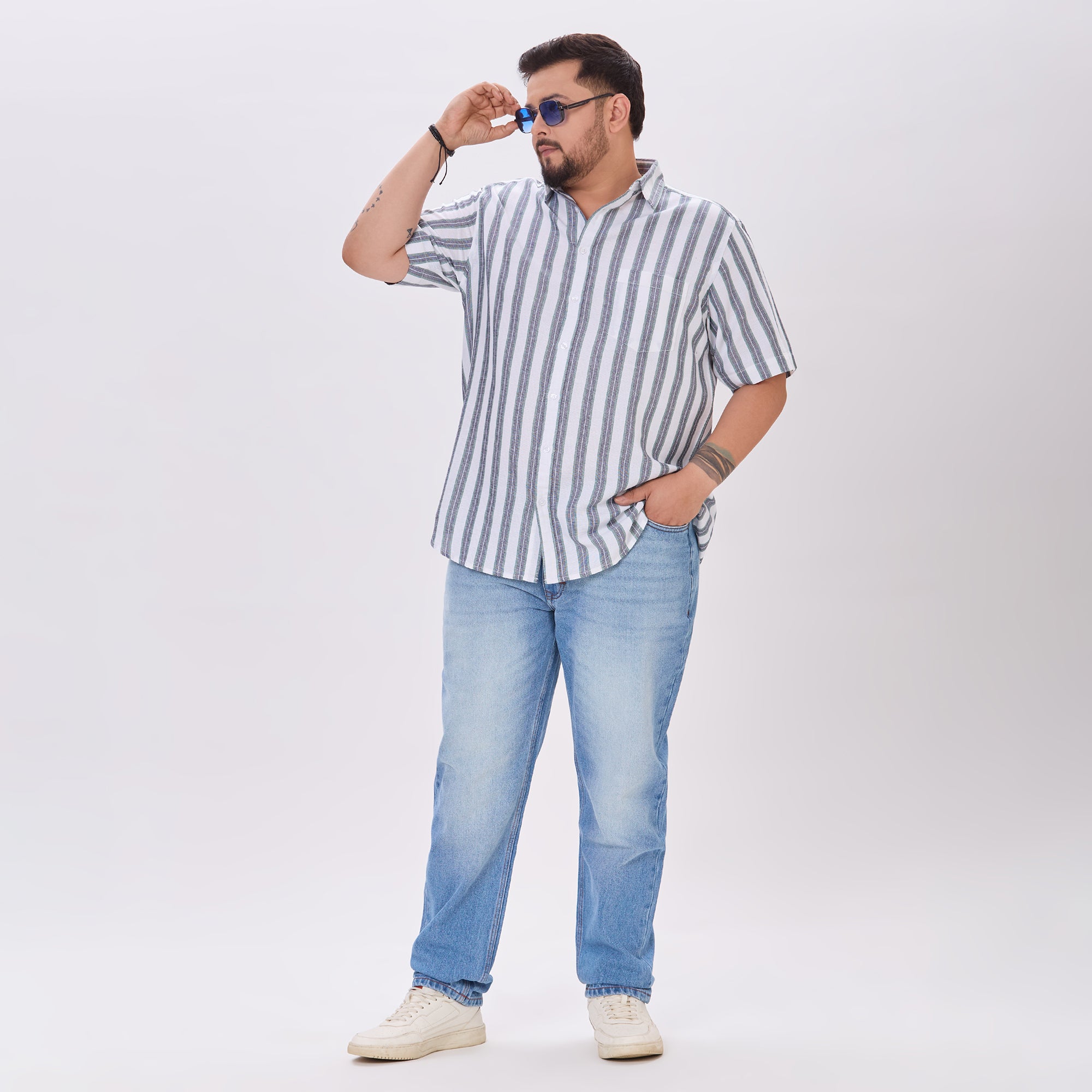 Plus Size Casual Shirt | 4XL-9XL | White