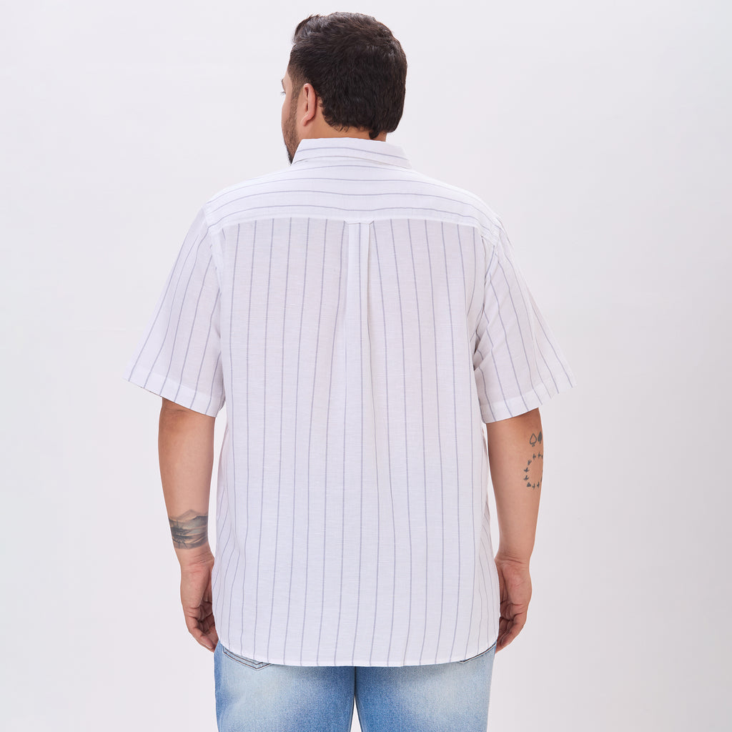 Plus Size Casual Shirt | 4XL-9XL | White