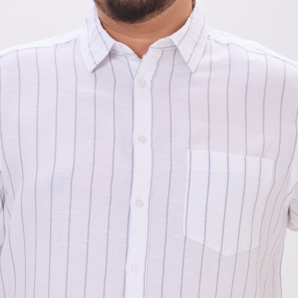 Plus Size Casual Shirt | 4XL-9XL | White