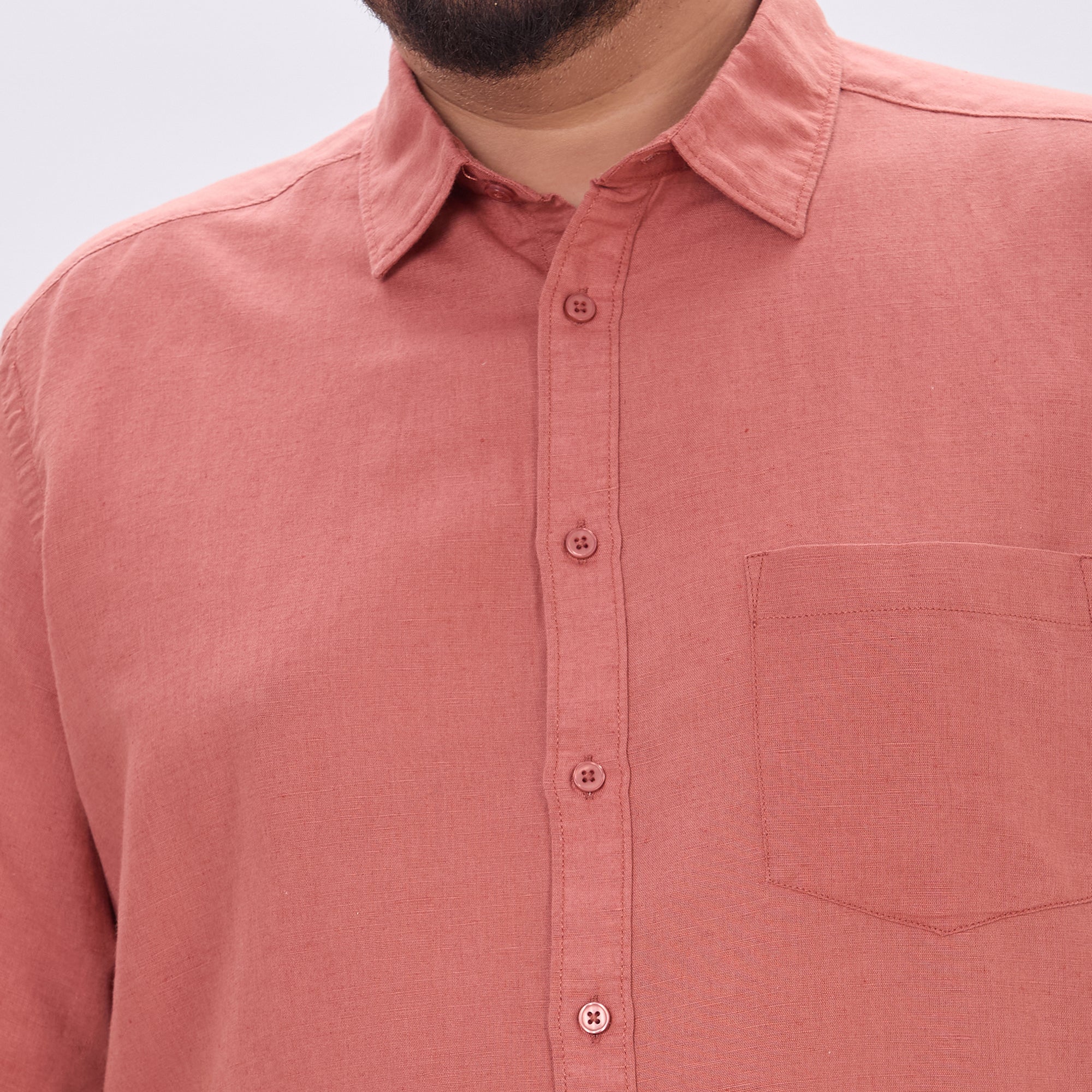 Plus Size Casual Shirt | 4XL-10XL | Rust