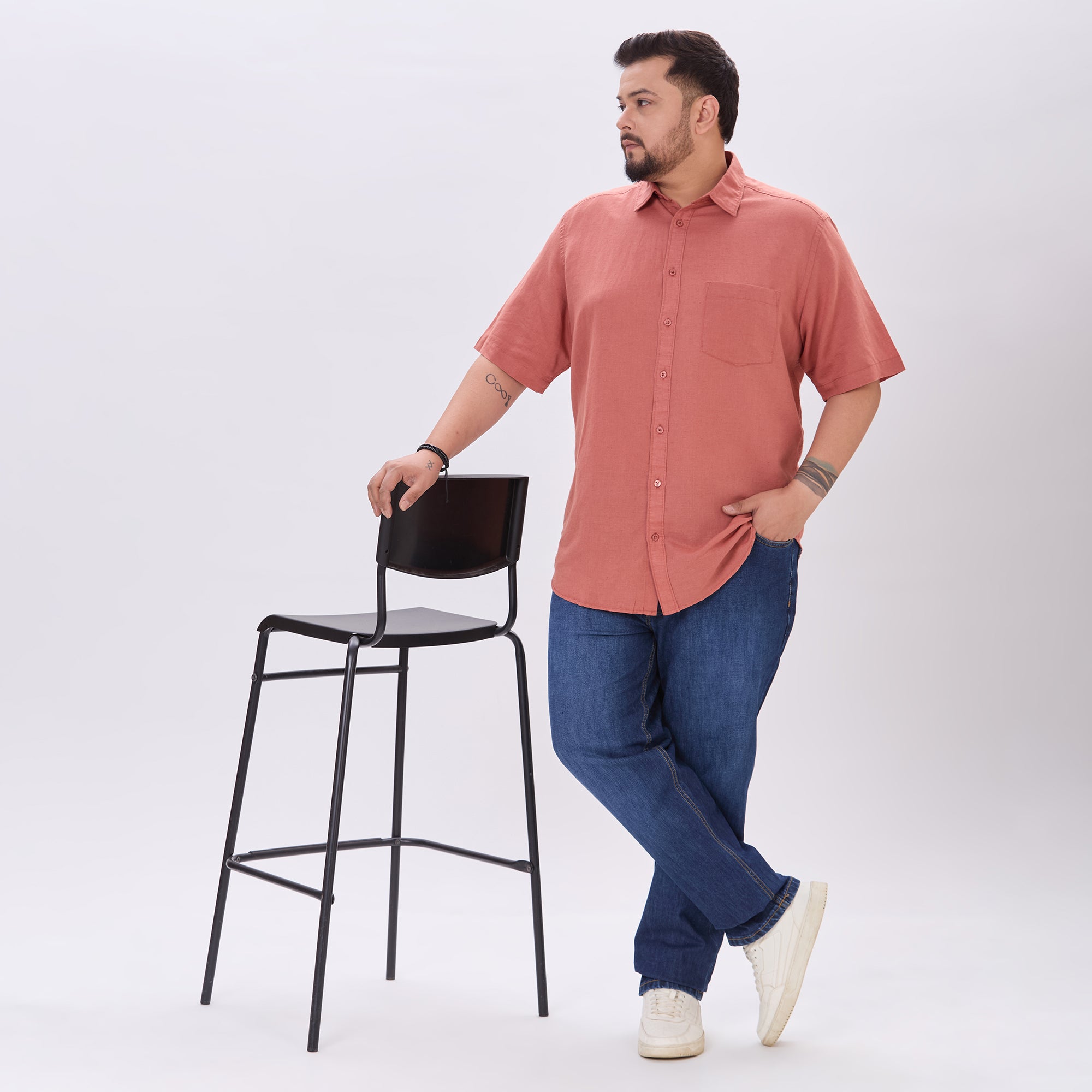 Plus Size Casual Shirt | 4XL-10XL | Rust