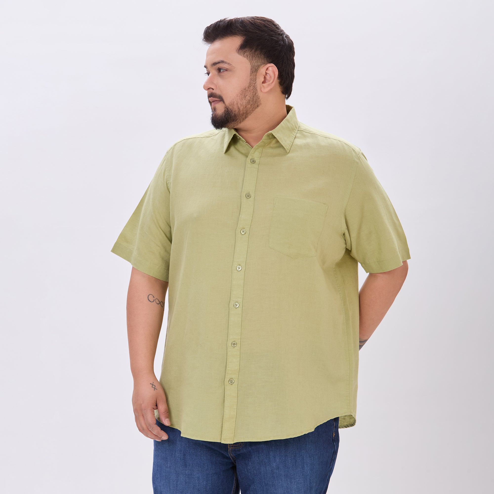 Plus Size Casual Shirt | 4XL-10XL | Green