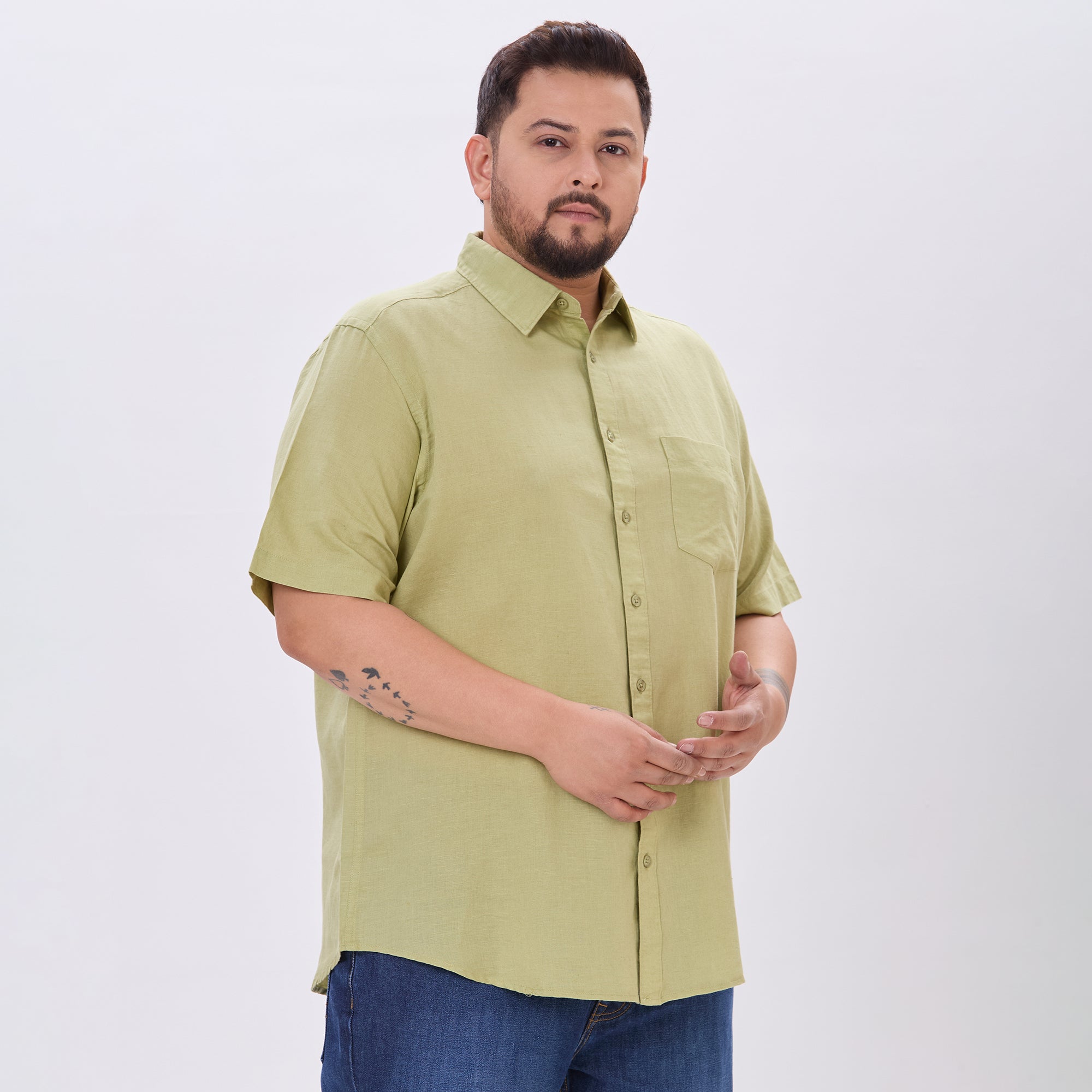 Plus Size Casual Shirt | 4XL-10XL | Green