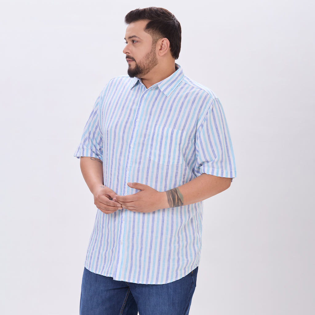 Plus Size Casual Shirt | 4XL-9XL | Blue