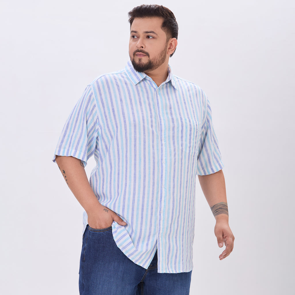 Plus Size Casual Shirt | 4XL-9XL | Blue