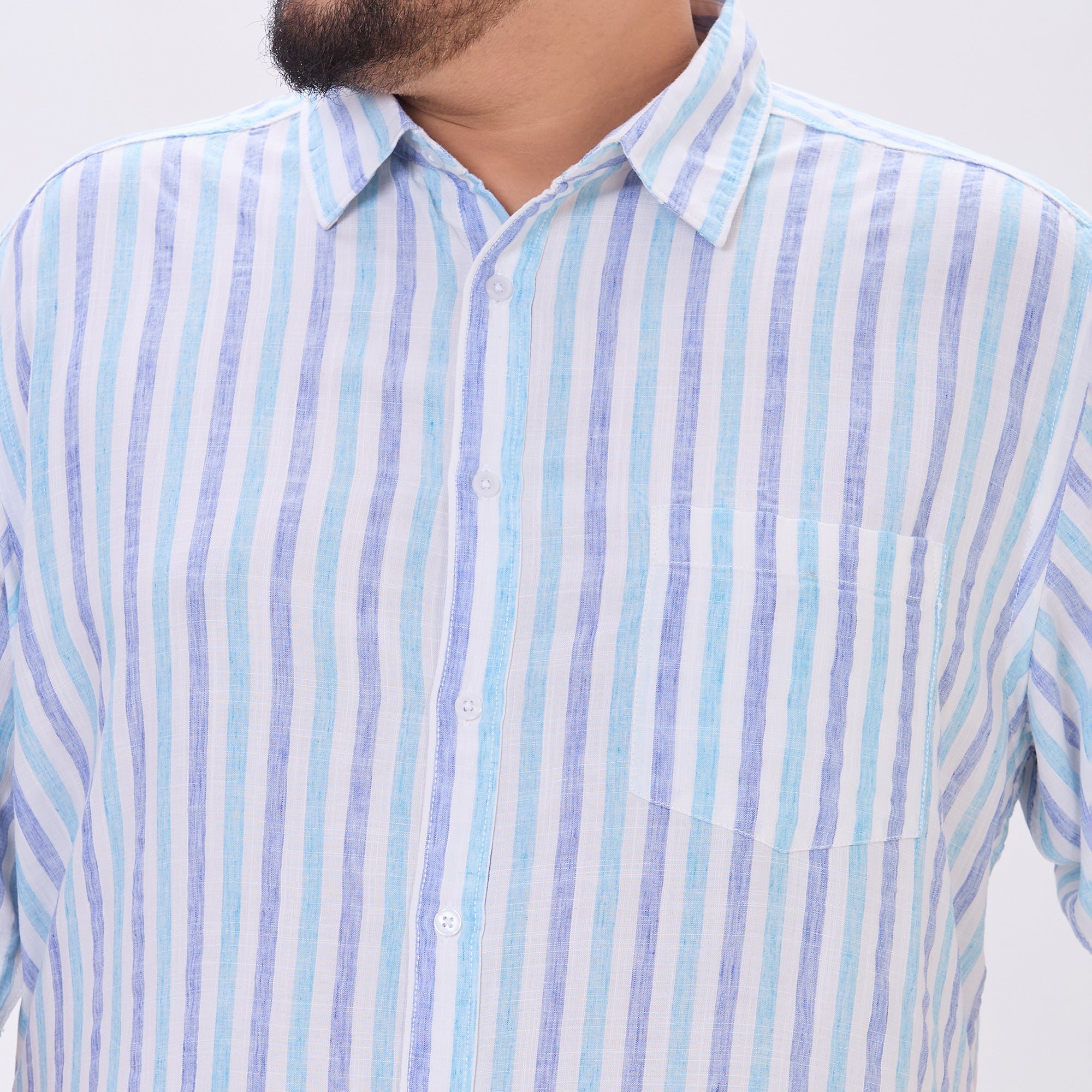 Plus Size Casual Shirt | 4XL-9XL | Blue