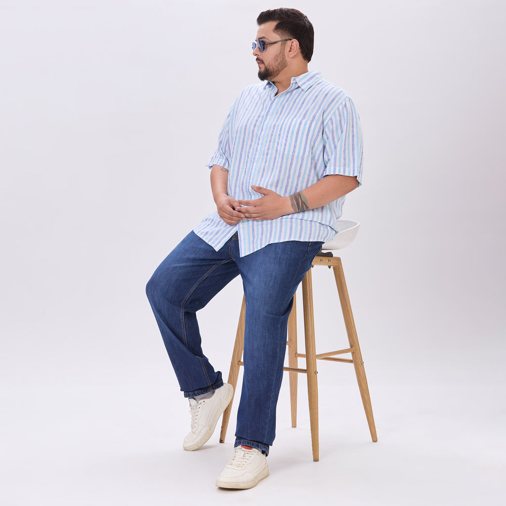 Plus Size Casual Shirt | 4XL-9XL | Blue