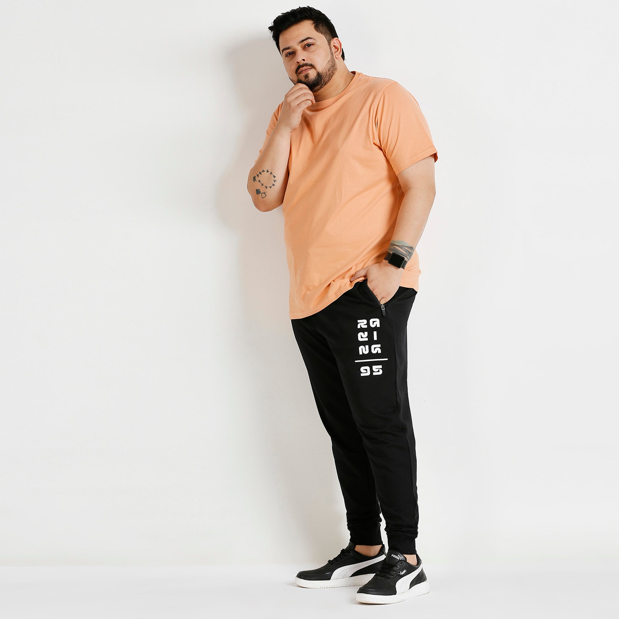 Plus Size Jogger | 100% Cotton | Black