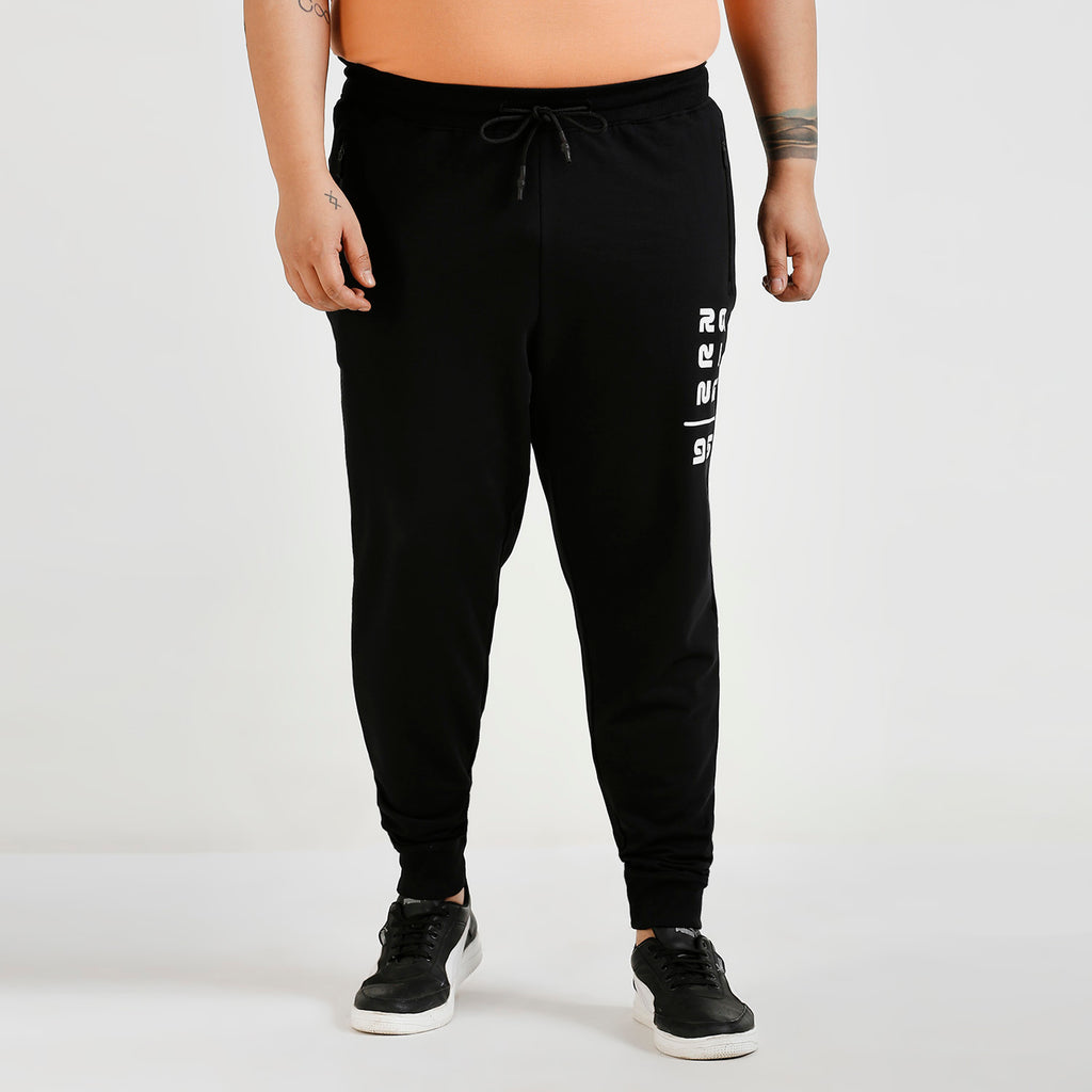 Plus Size Jogger | 100% Cotton | Black
