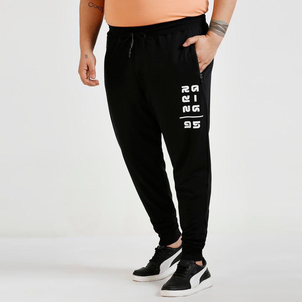 Plus Size Jogger | 100% Cotton | Black