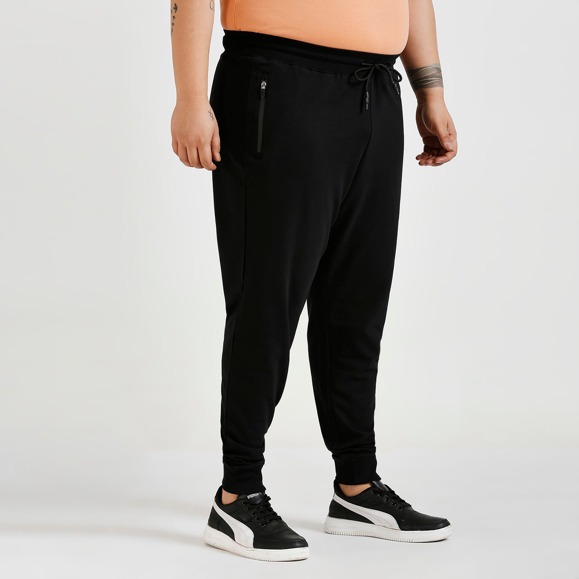 Plus Size Jogger | 100% Cotton | Black