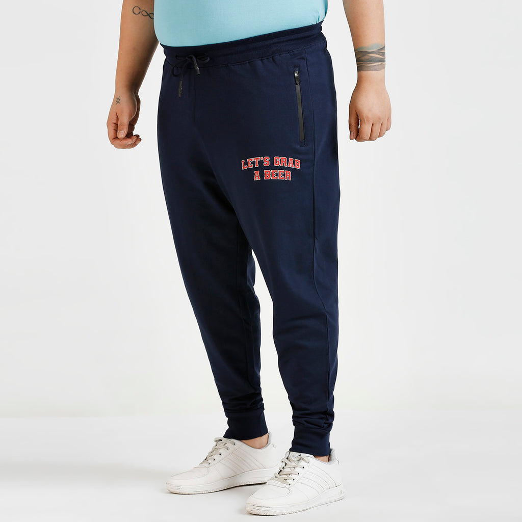 Plus Size Jogger | 100% Cotton | Navy