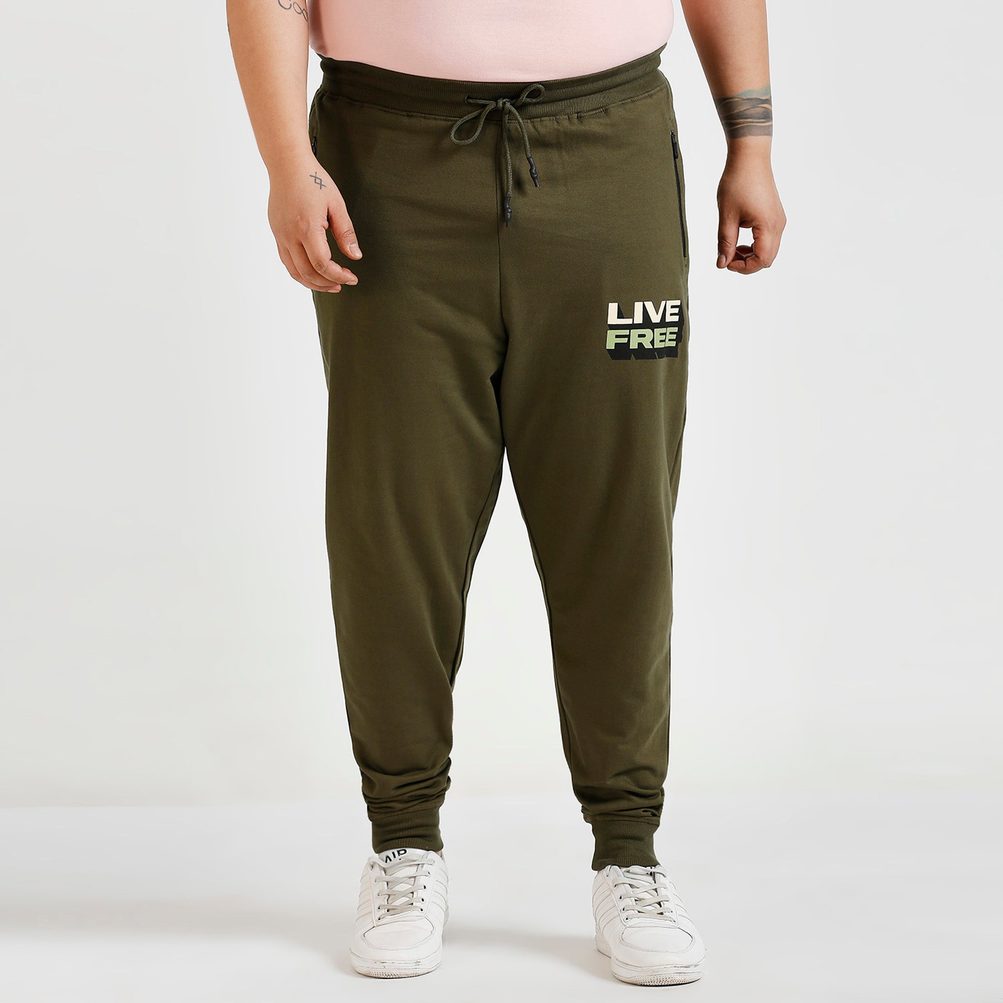 Plus Size Jogger | 100% Cotton | Olive