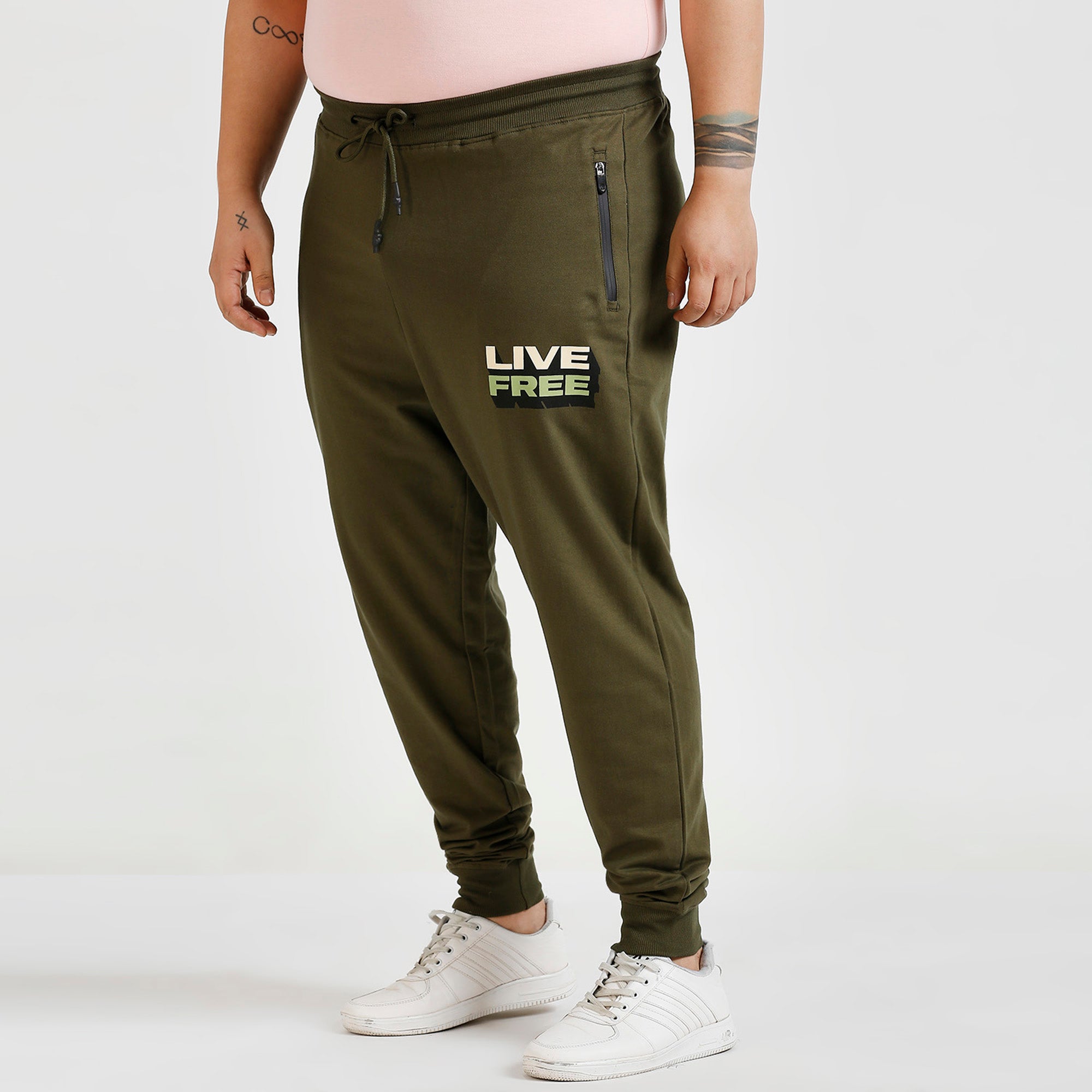 Plus Size Jogger | 100% Cotton | Olive