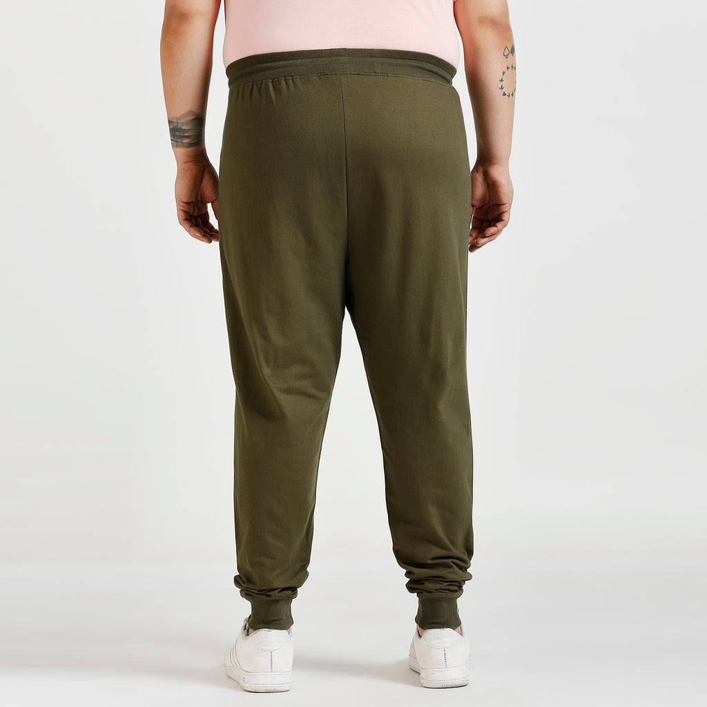 Plus Size Jogger | 100% Cotton | Olive