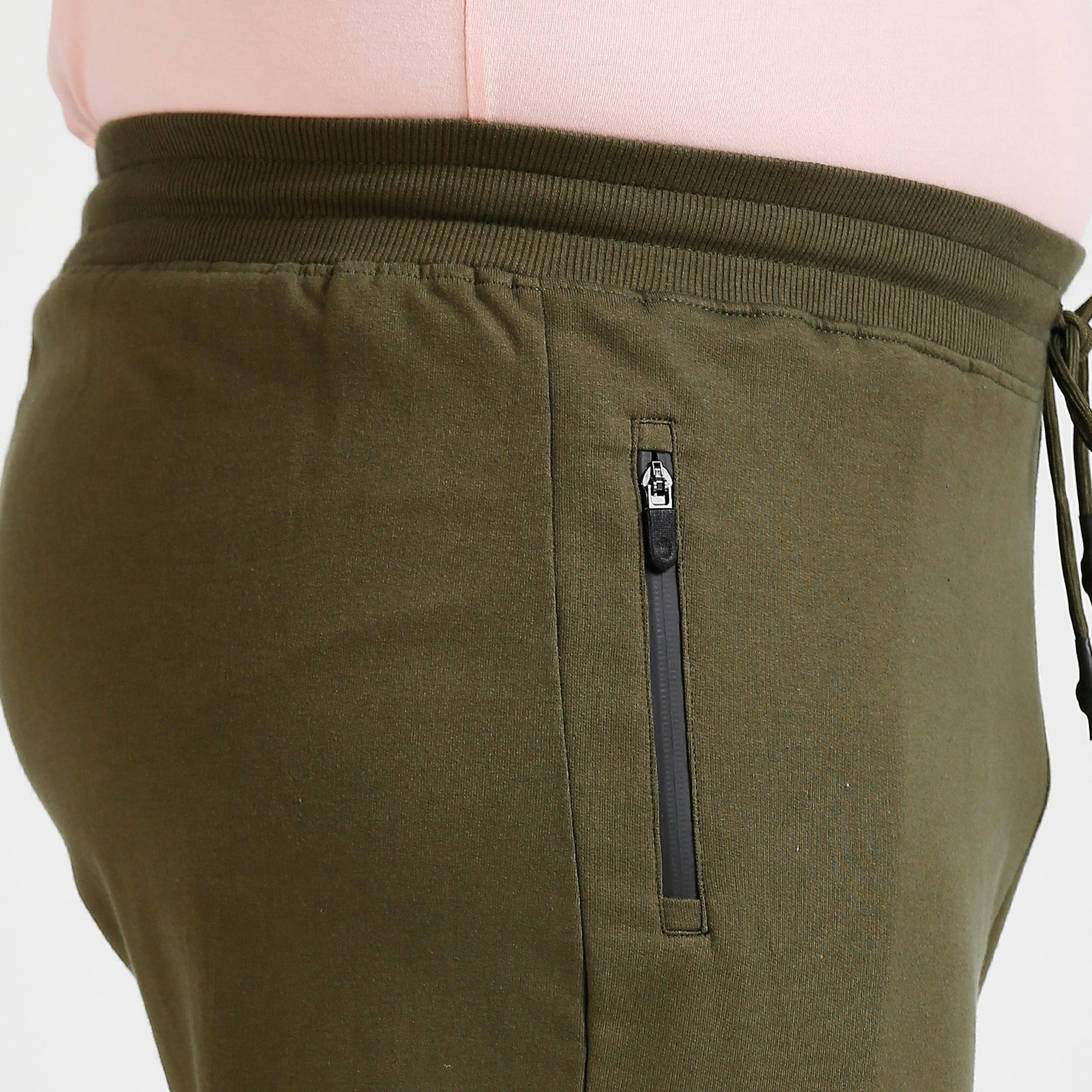 Plus Size Jogger | 100% Cotton | Olive