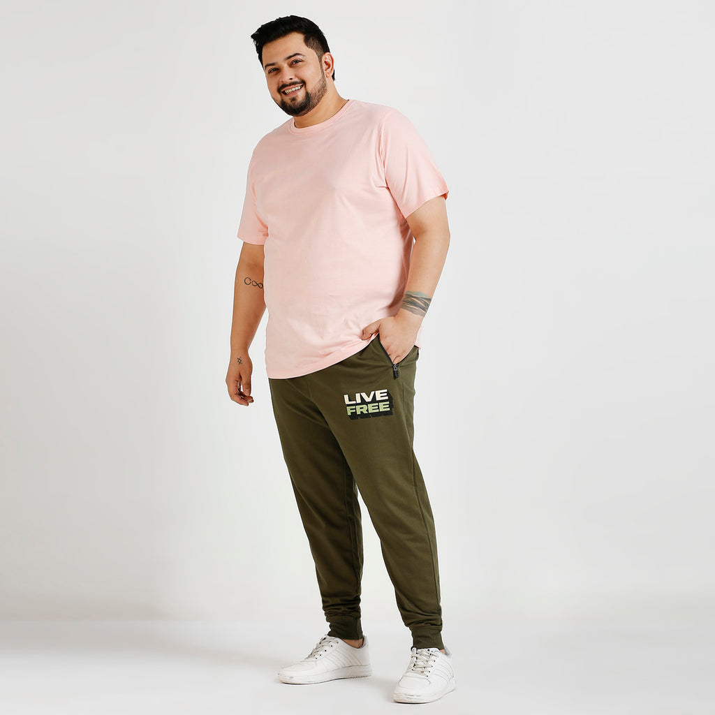 Plus Size Jogger | 100% Cotton | Olive