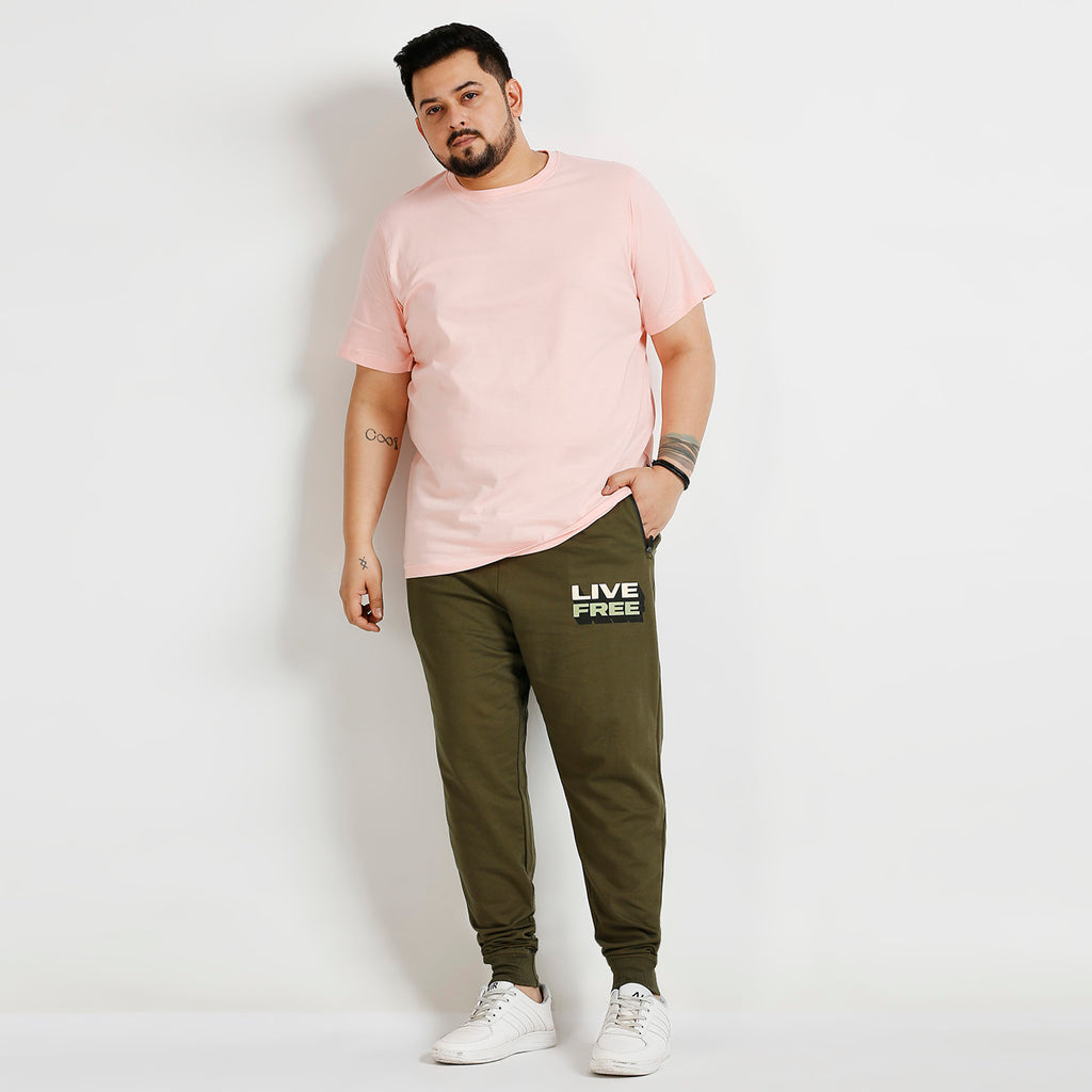 Plus Size Jogger | 100% Cotton | Olive