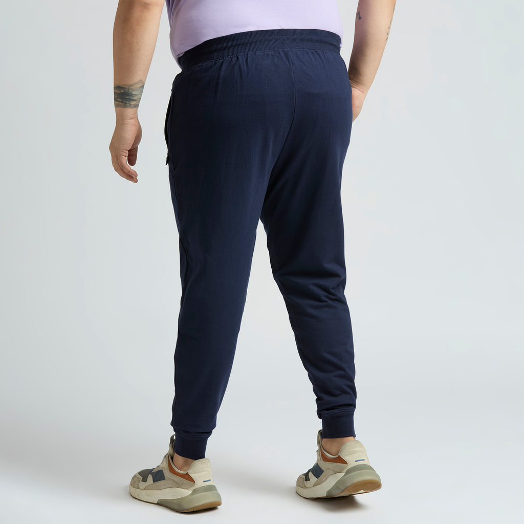 Plus Size Jogger | 100% Cotton | Navy