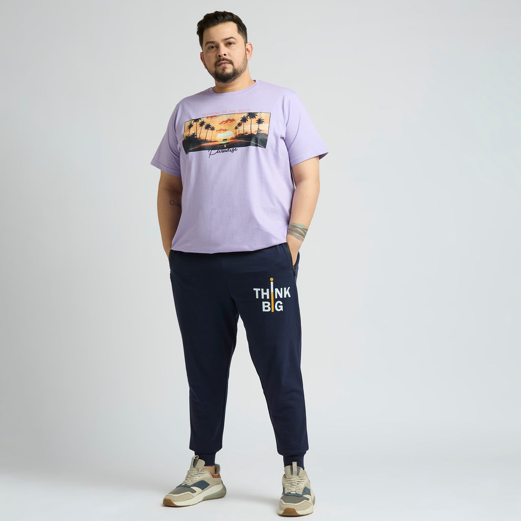 Plus Size Jogger | 100% Cotton | Navy
