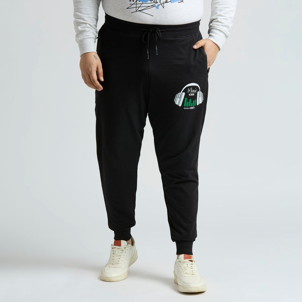 Plus Size Jogger | 100% Cotton | Black