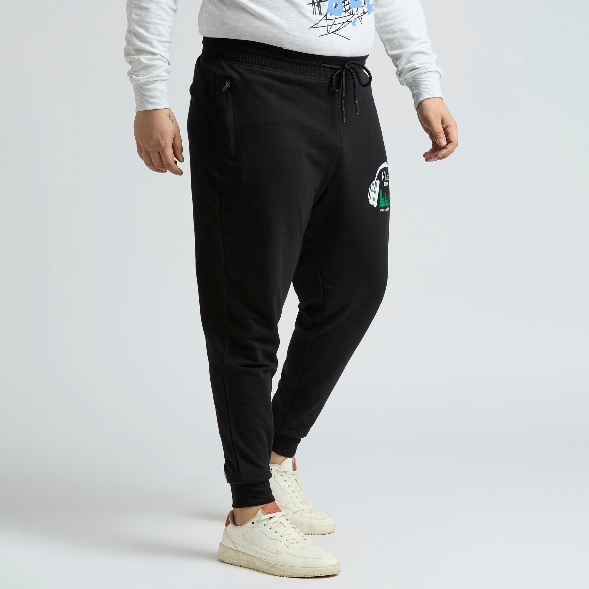 Plus Size Jogger | 100% Cotton | Black