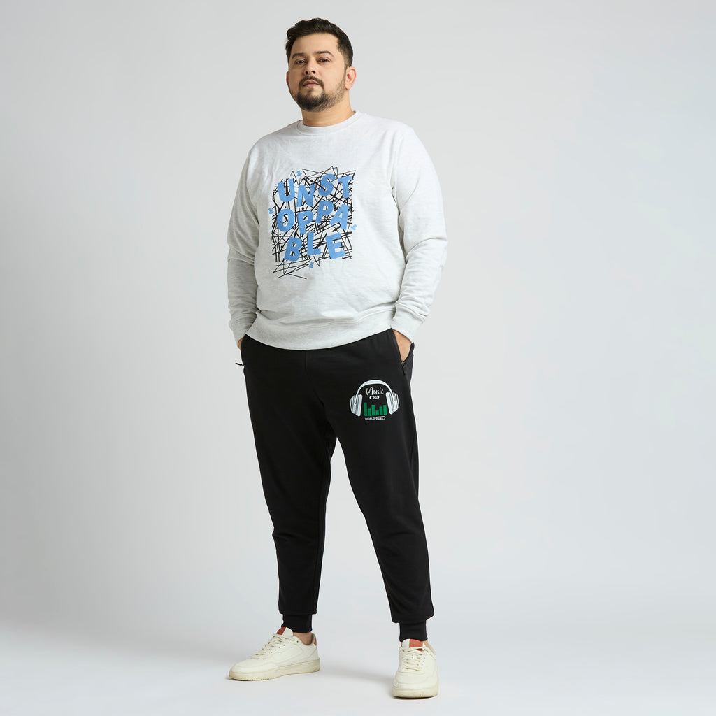 Plus Size Jogger | 100% Cotton | Black