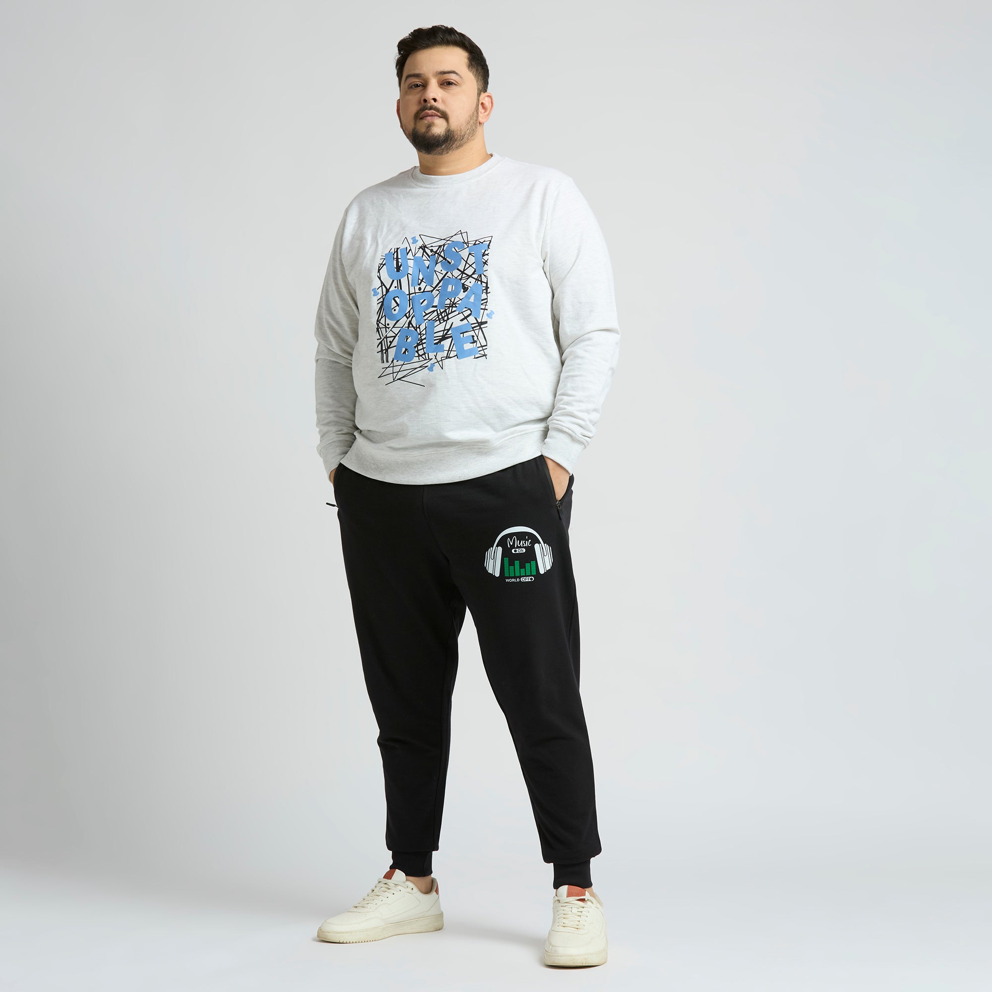 Plus Size Jogger | 100% Cotton | Black