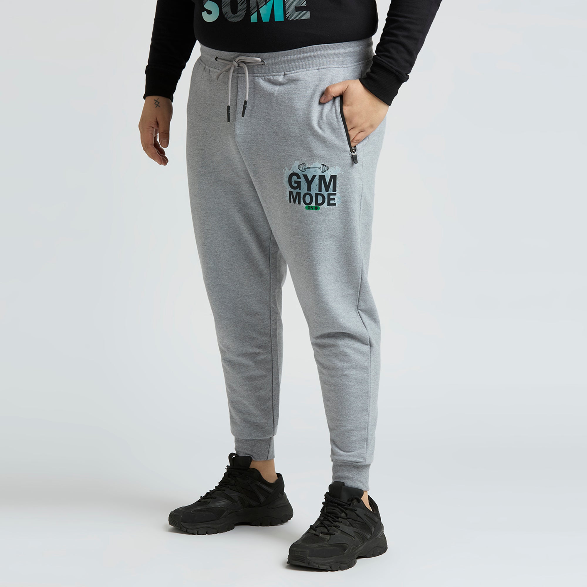 Plus Size Jogger | Grey Melange