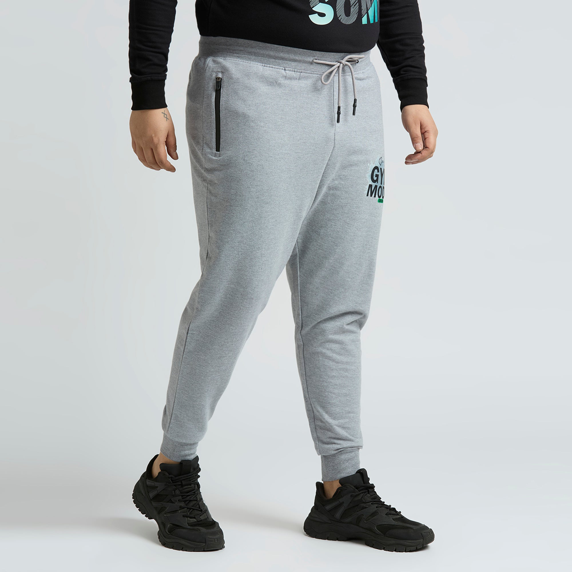 Plus Size Jogger | Grey Melange