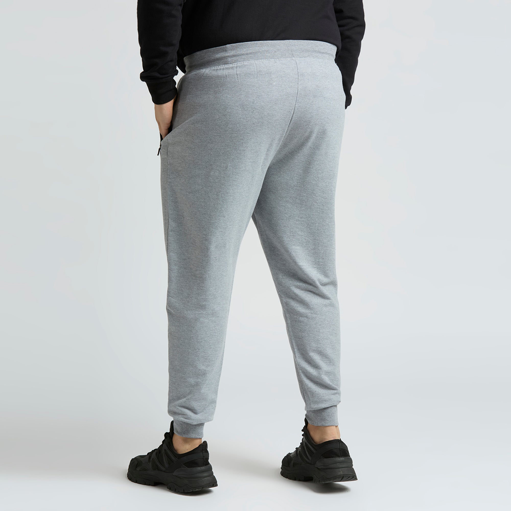 Plus Size Jogger | Grey Melange