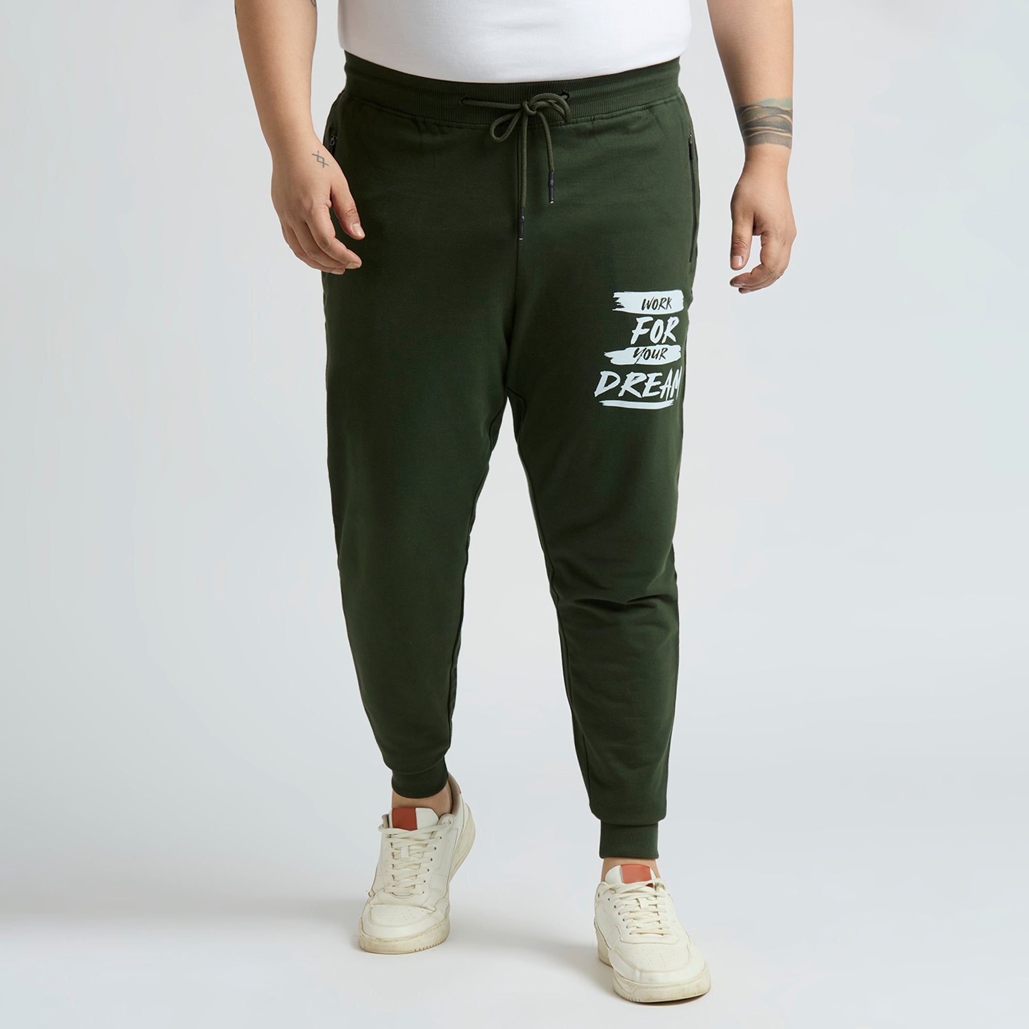 Plus Size Jogger | 100% Cotton | Olive