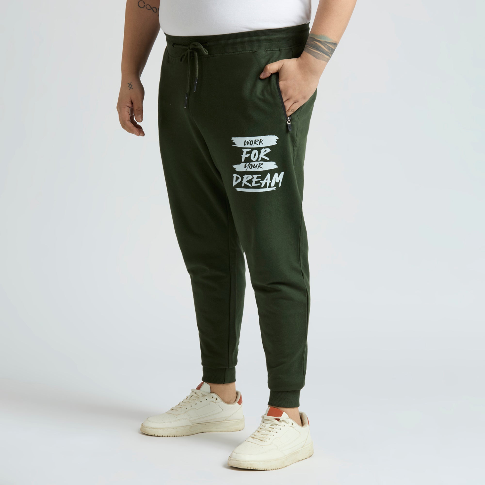 Plus Size Jogger | 100% Cotton | Olive