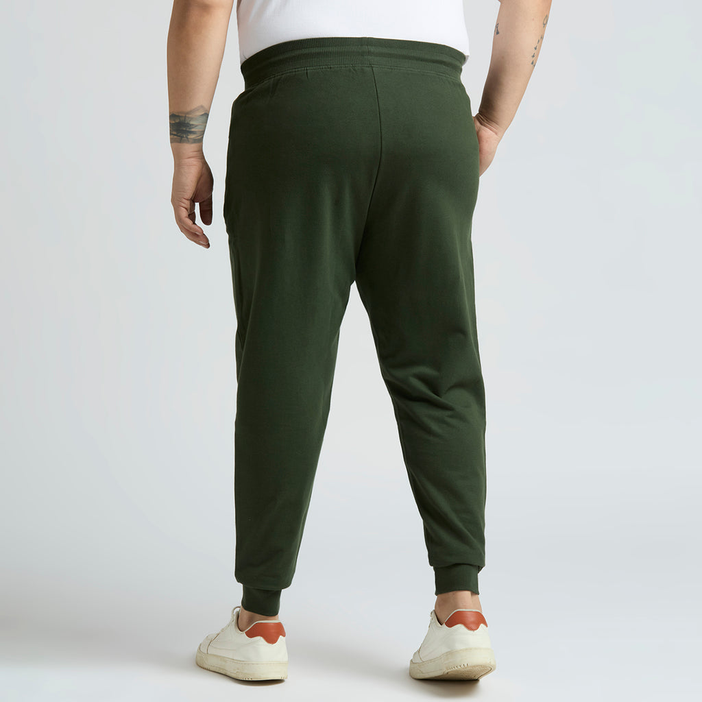 Plus Size Jogger | 100% Cotton | Olive