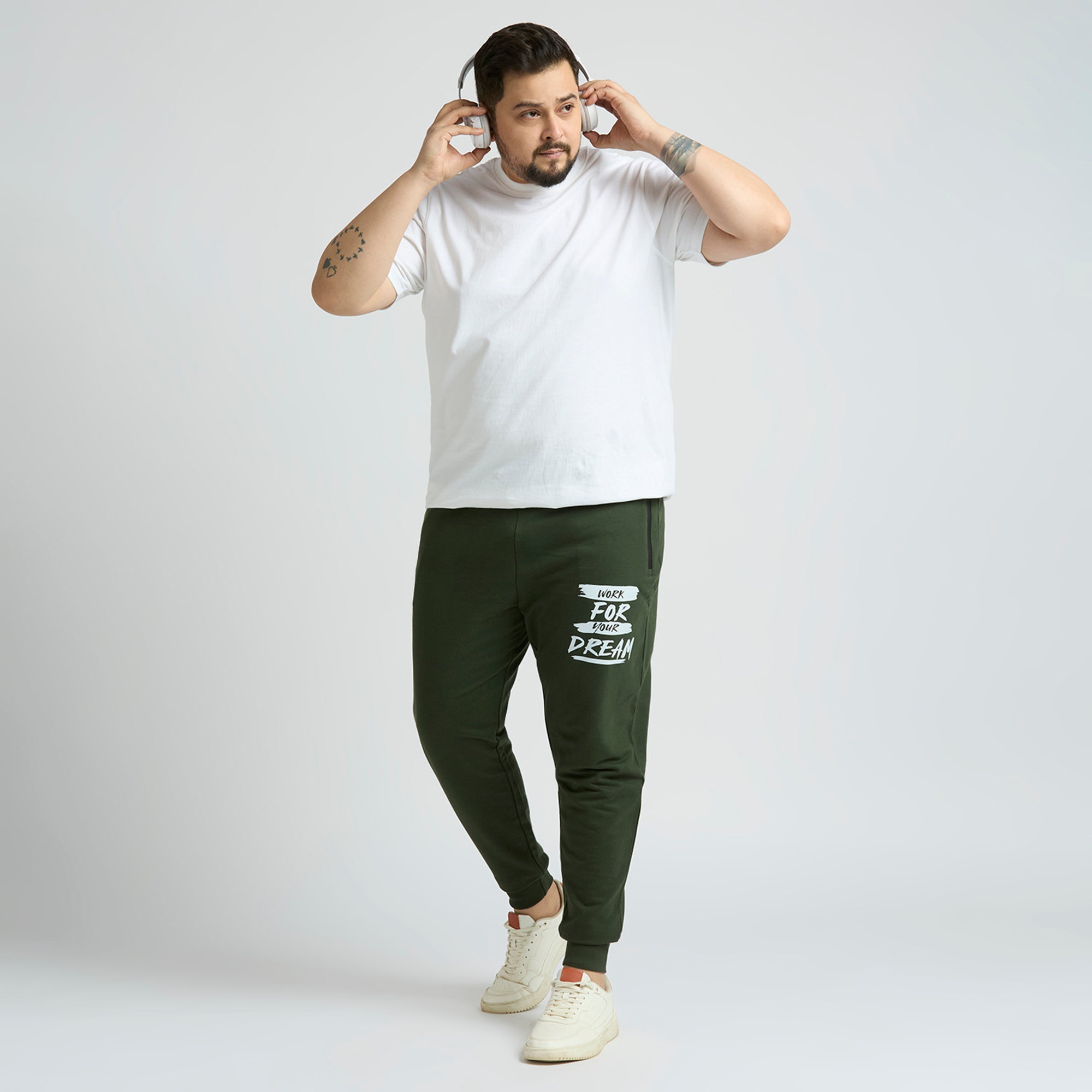 Plus Size Jogger | 100% Cotton | Olive