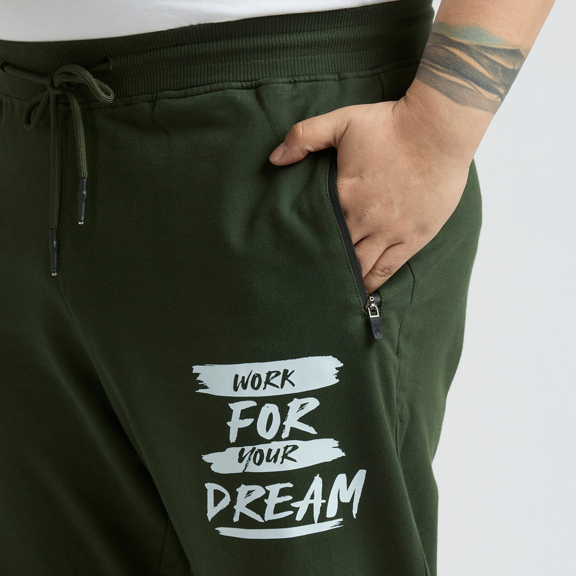 Plus Size Jogger | 100% Cotton | Olive