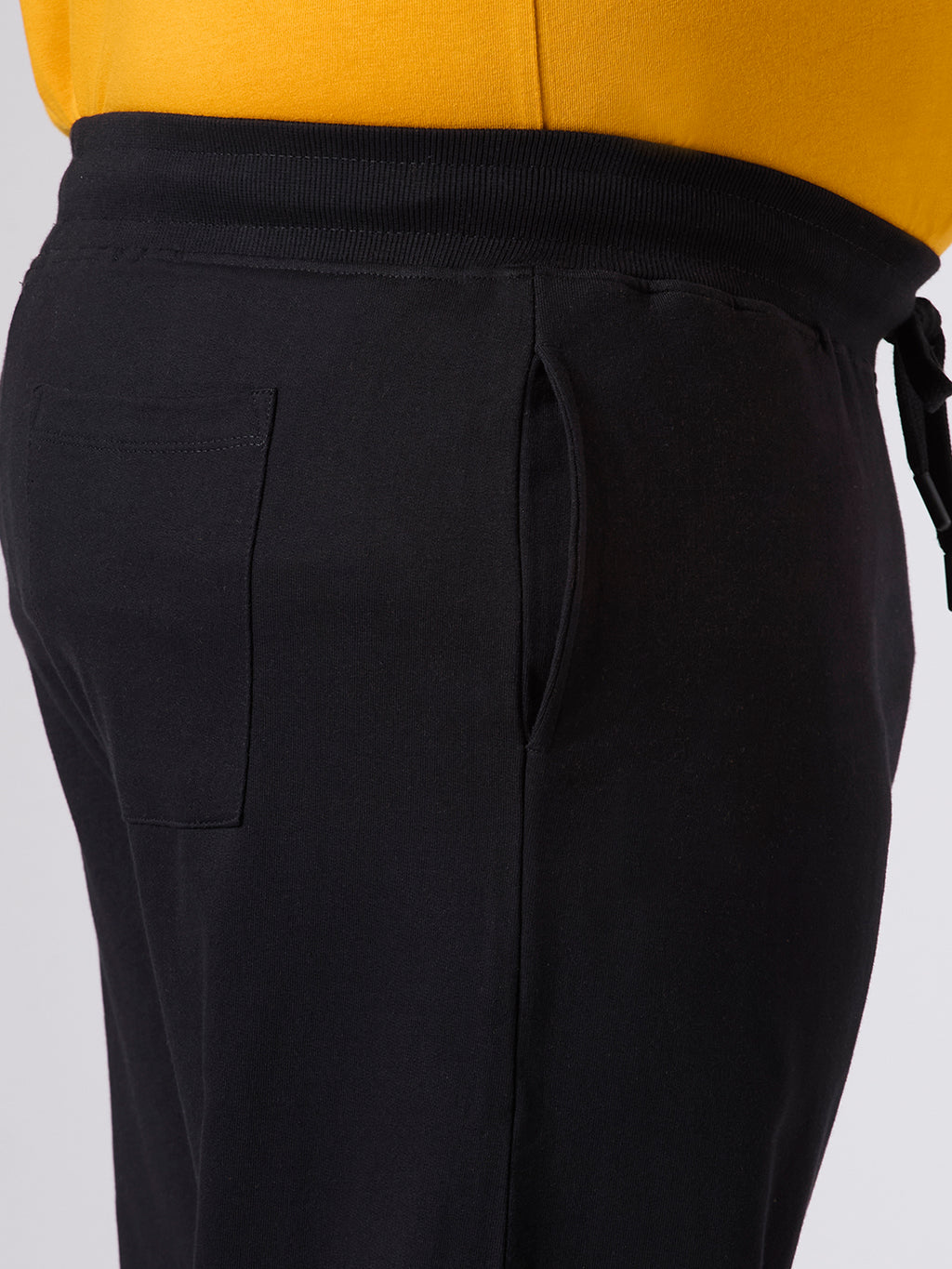 Plus Size Track Pant | 100% Cotton | Black