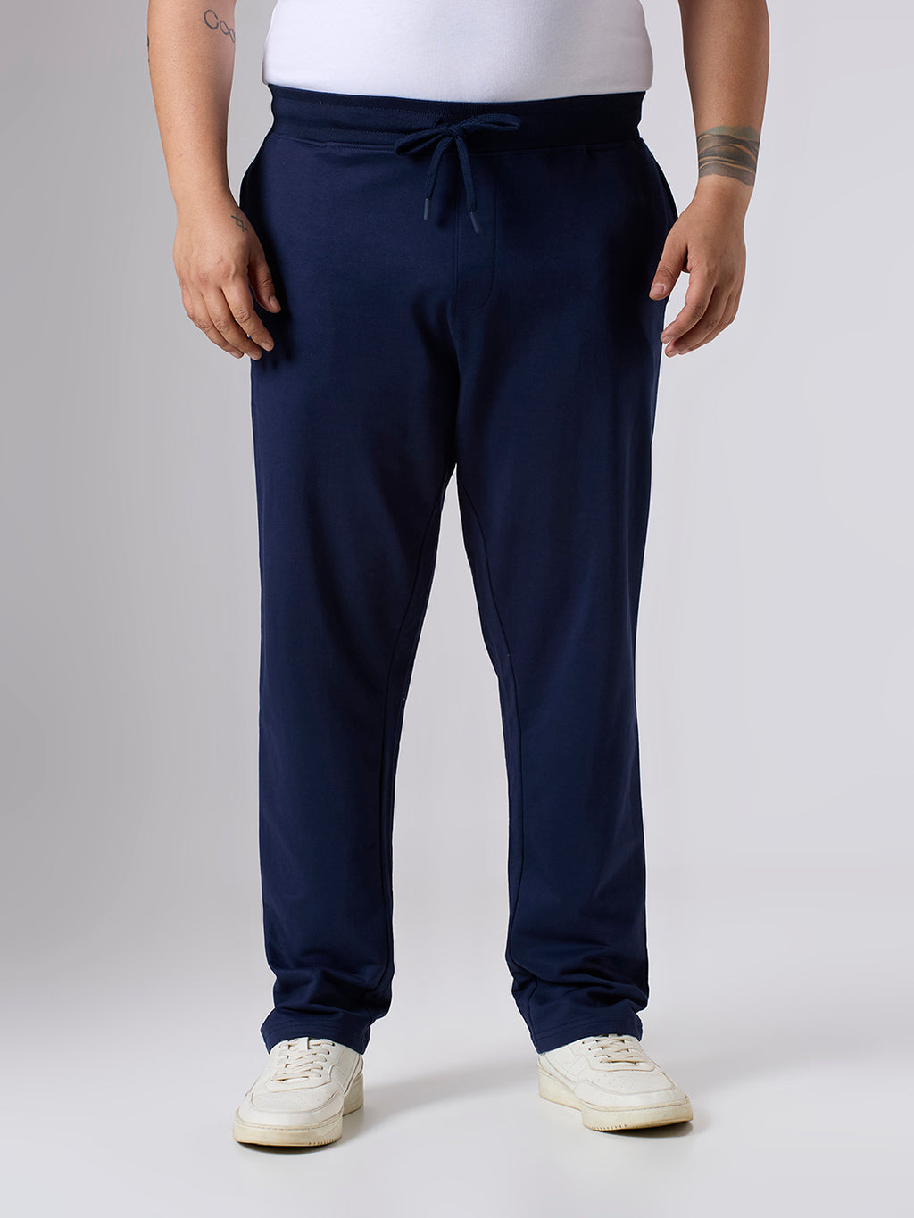 Plus Size Track Pant | 100% Cotton | Navy
