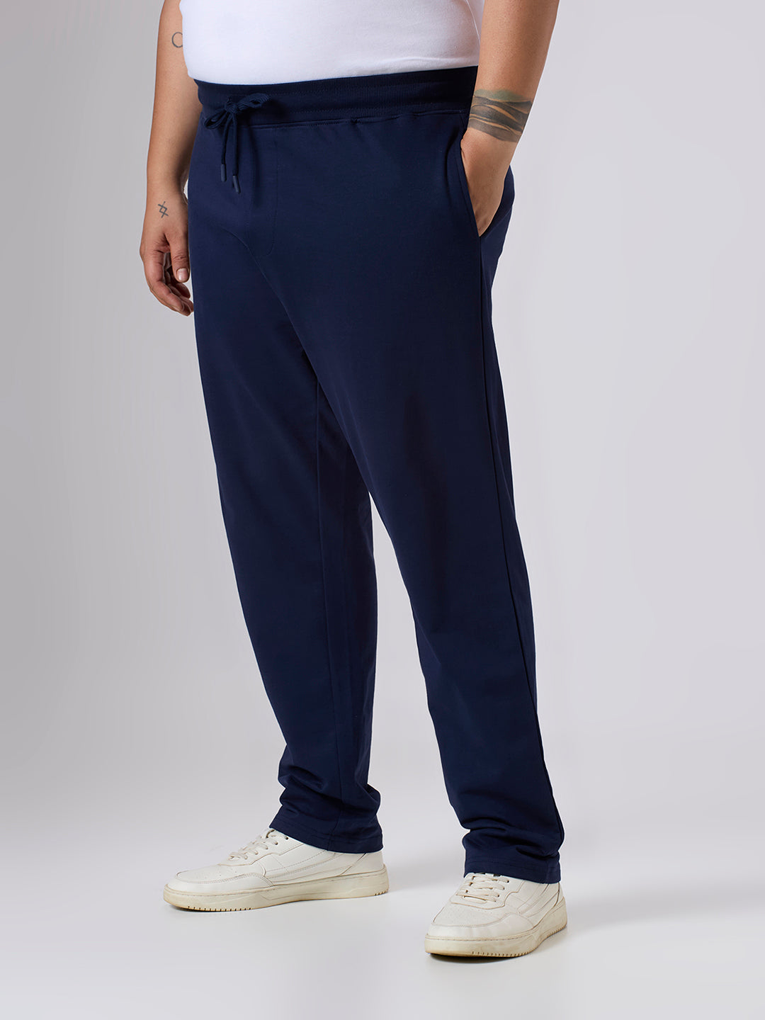 Plus Size Track Pant | 100% Cotton | Navy
