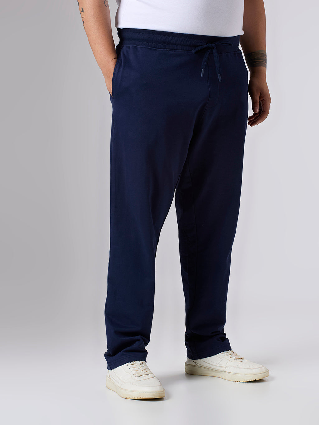 Plus Size Track Pant | 100% Cotton | Navy