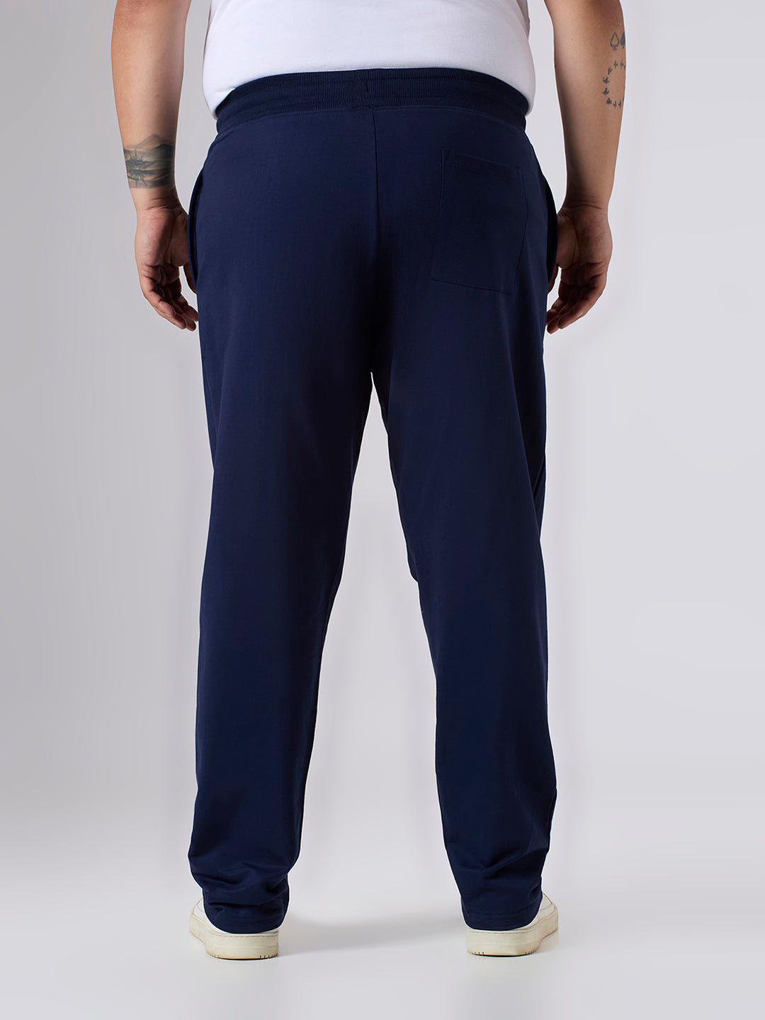 Plus Size Track Pant | 100% Cotton | Navy
