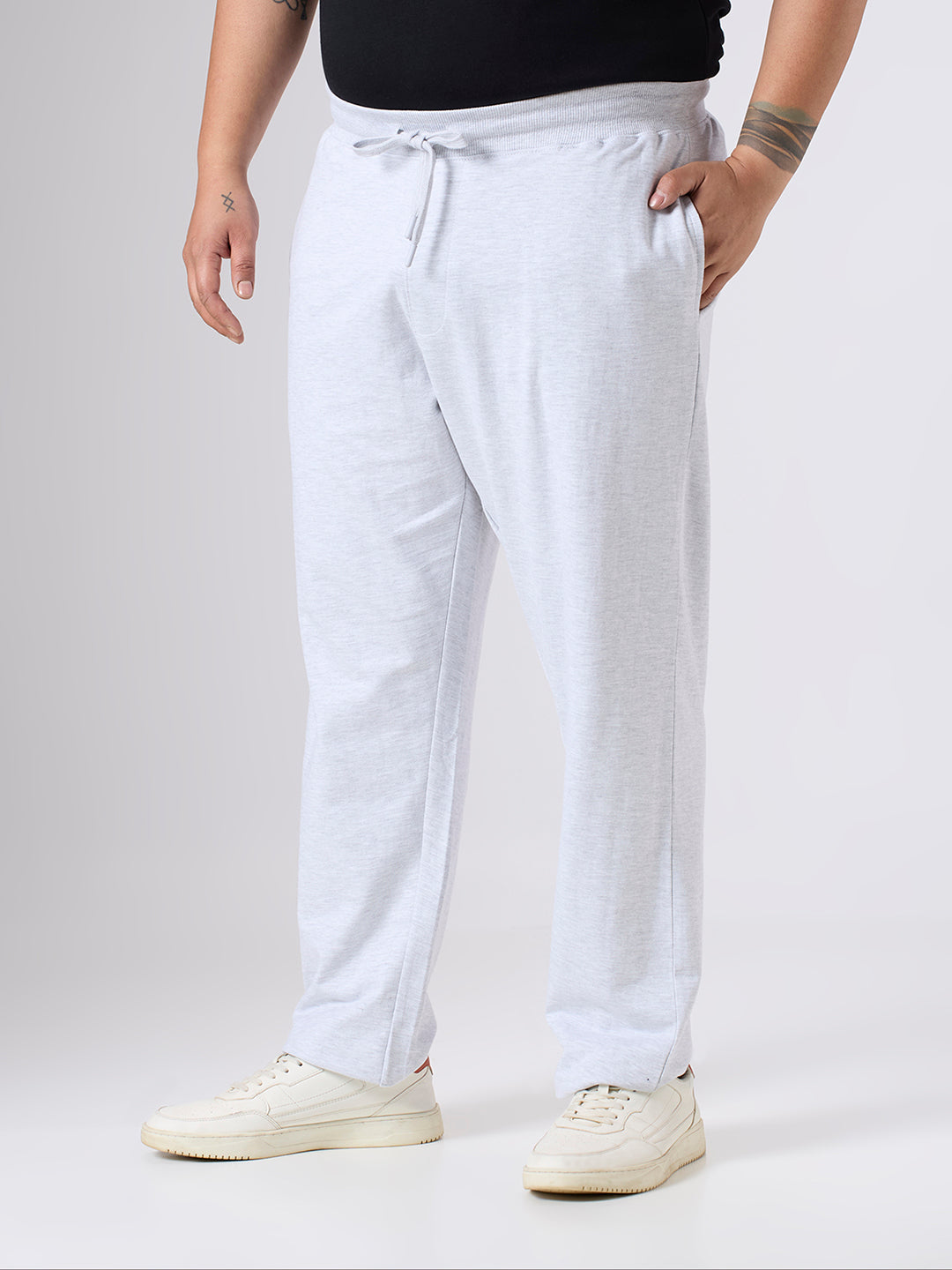 Plus Size Track Pant | 100% Cotton | Grey