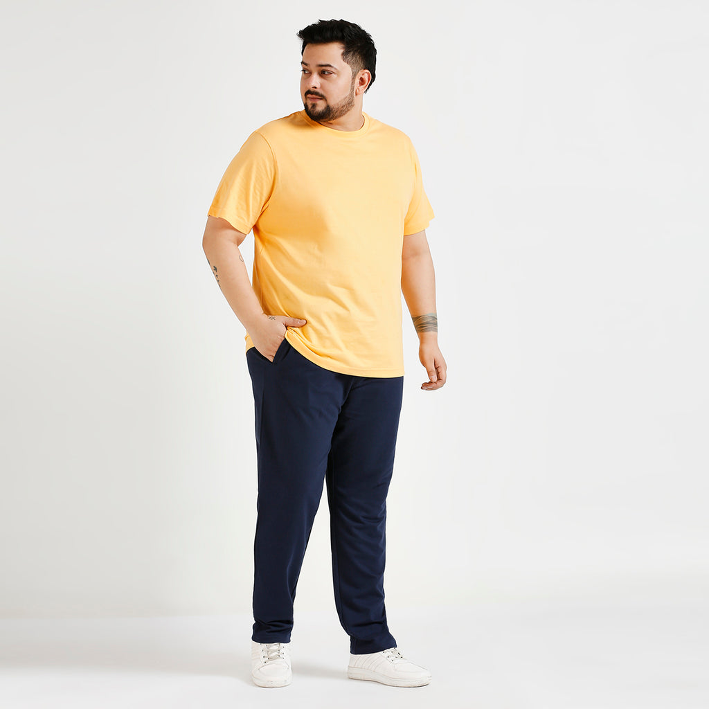 Plus Size Track Pant | 100% Cotton | Navy