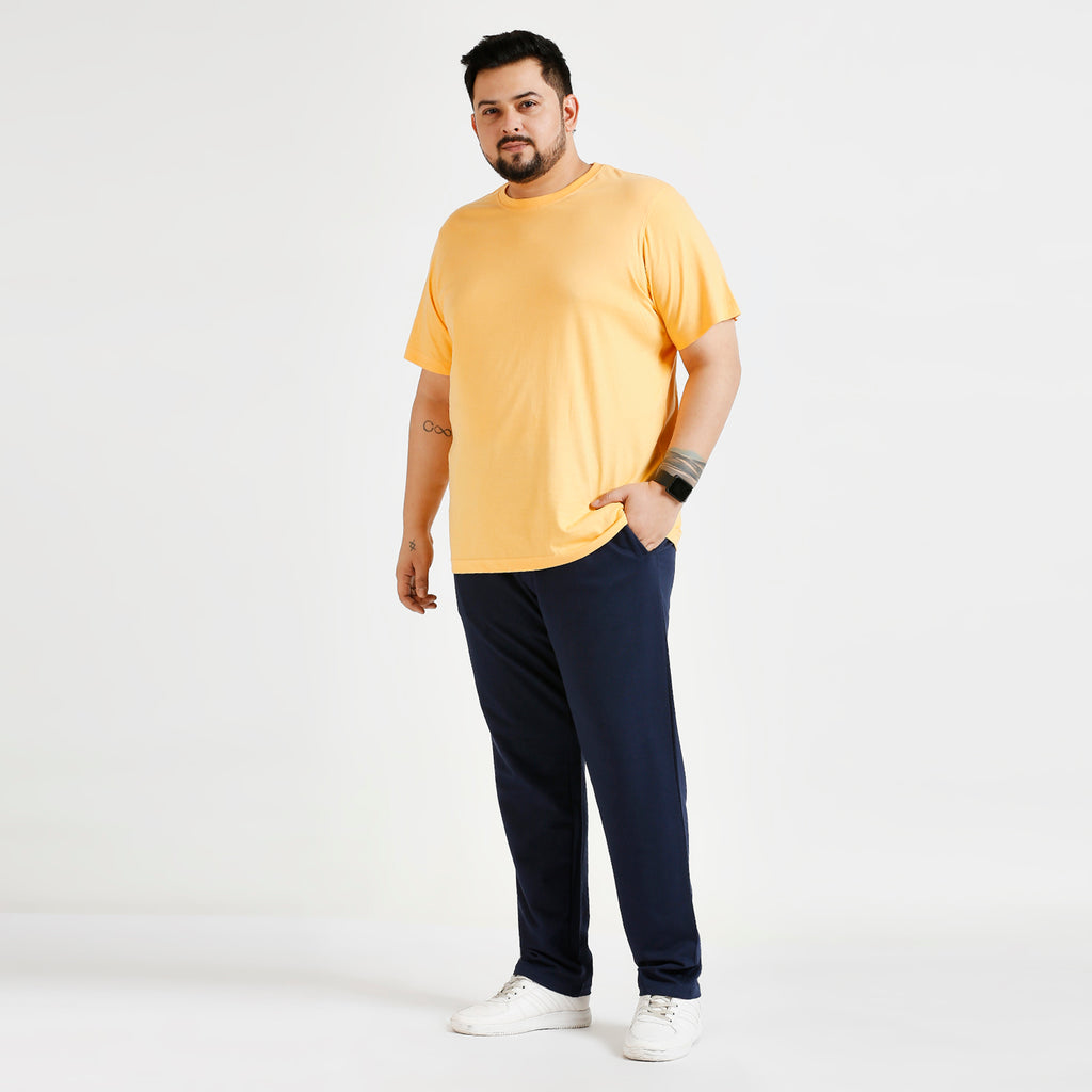Plus Size Track Pant | 100% Cotton | Navy