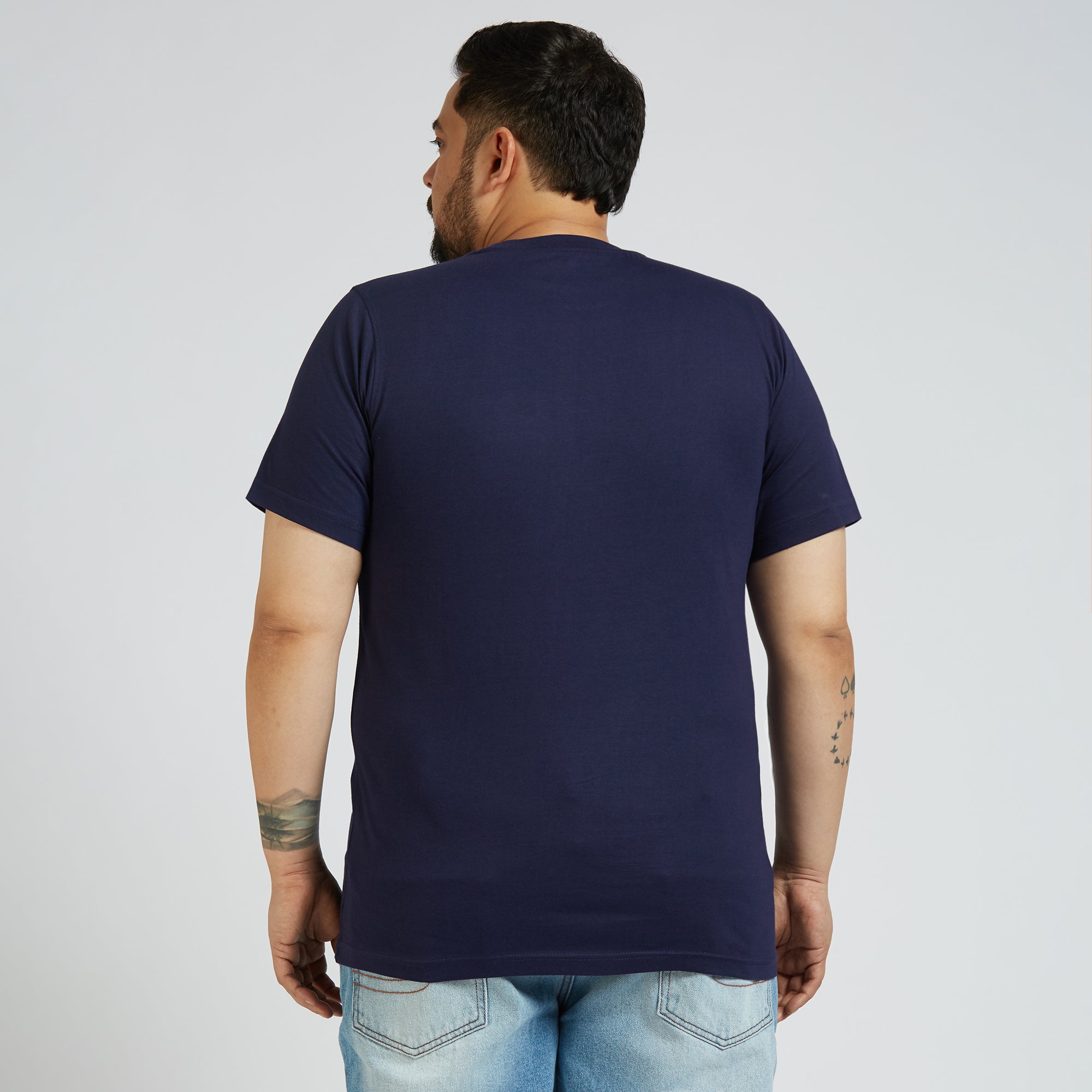 Plus Size Graphic T-shirt | 4XL - 10XL | Navy