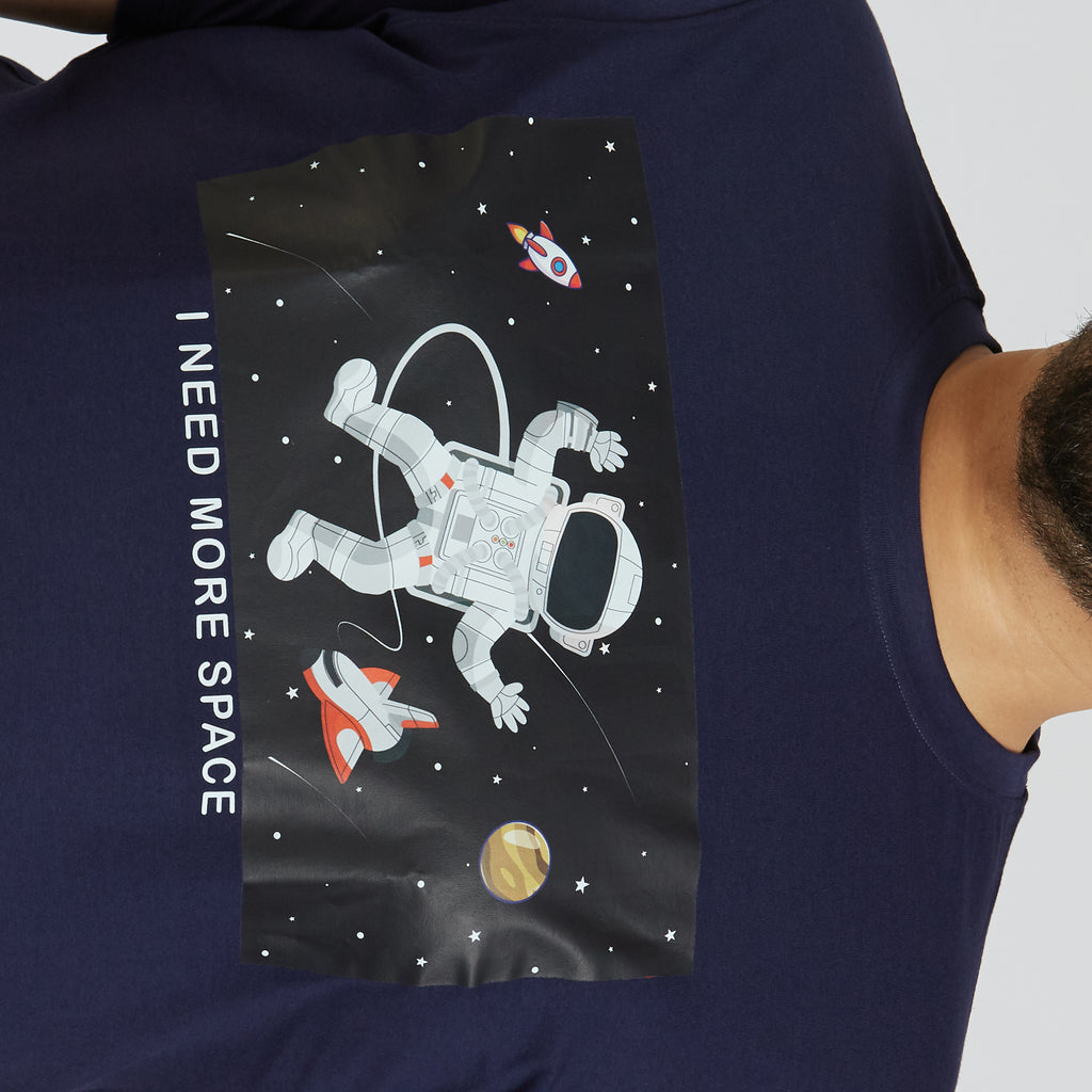 Plus Size Graphic T-shirt | 4XL - 10XL | Navy